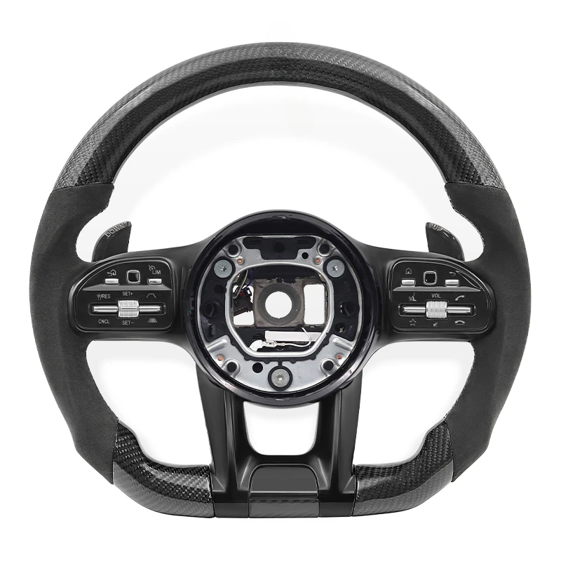 

Руль из карбона для Mercedes-Benz AMG A, B, C, E, S-класса (W166, W177, W205, W213, W212, W218, W222, C63, E63, G63) — автомобильные аксессуары