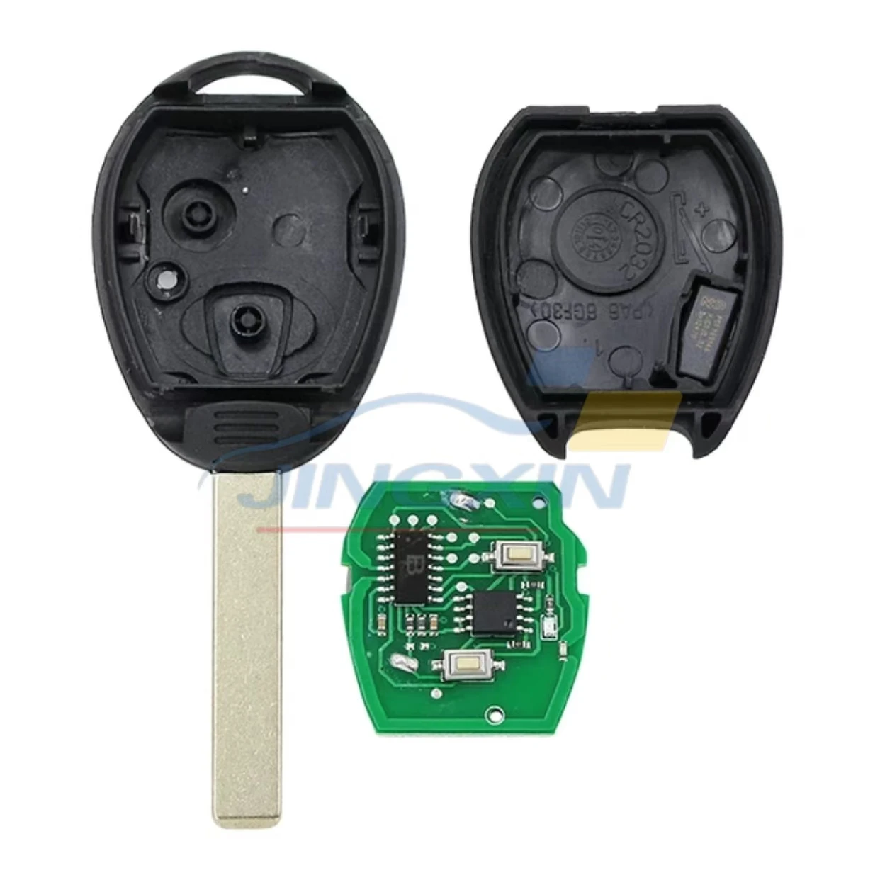 JINGXIN N5FVALTX3 315MHz/433MHz ID73 Chip Remote 2 Button Fob for BMW mini car key R50/ R53 Cooper 2002 2003 2004 2005 With Code