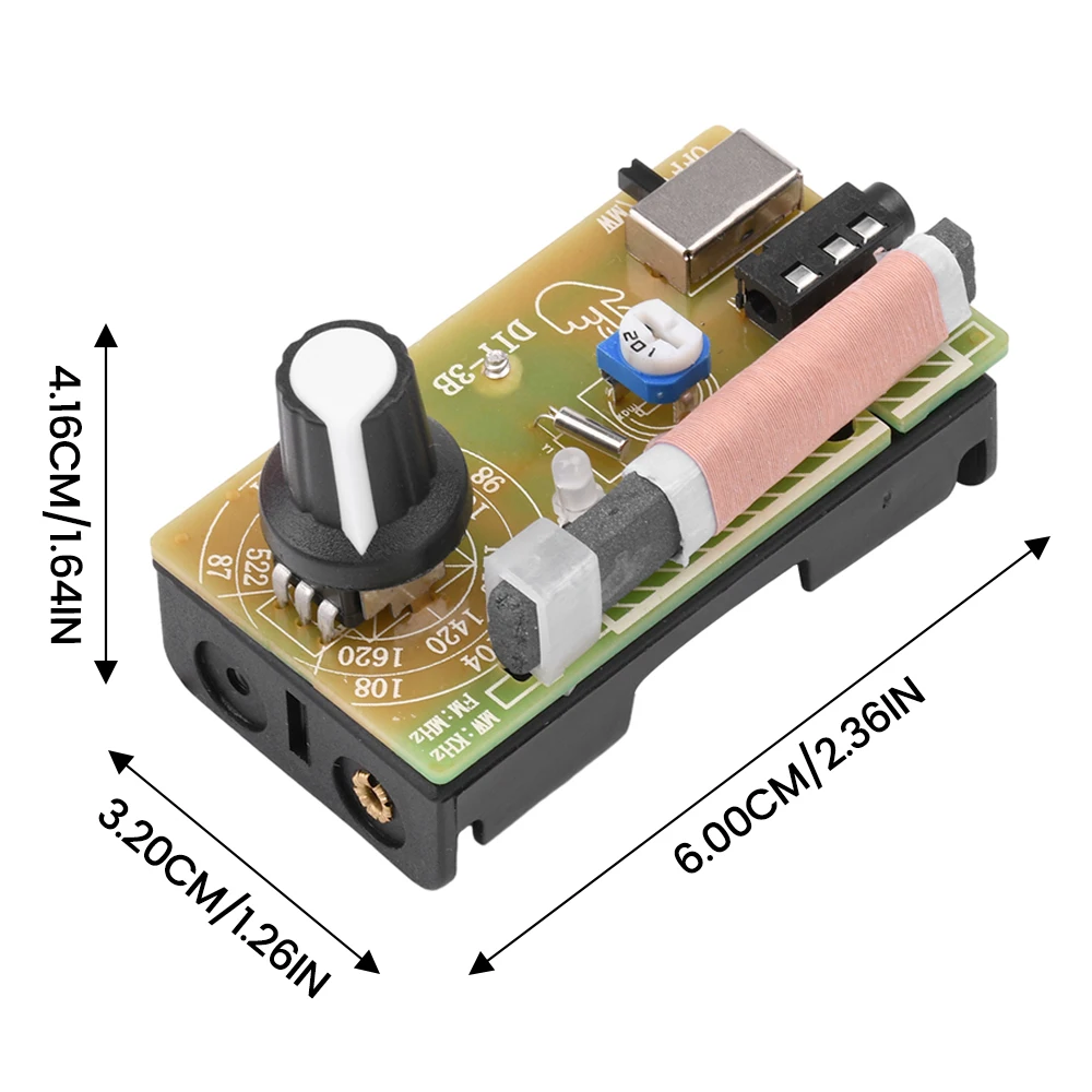 87-108MHz AM/FM onda media FM dos bandas estéreo Digital máquina de sintonización auriculares módulo de Radio Kit Diy producción enseñanza producto