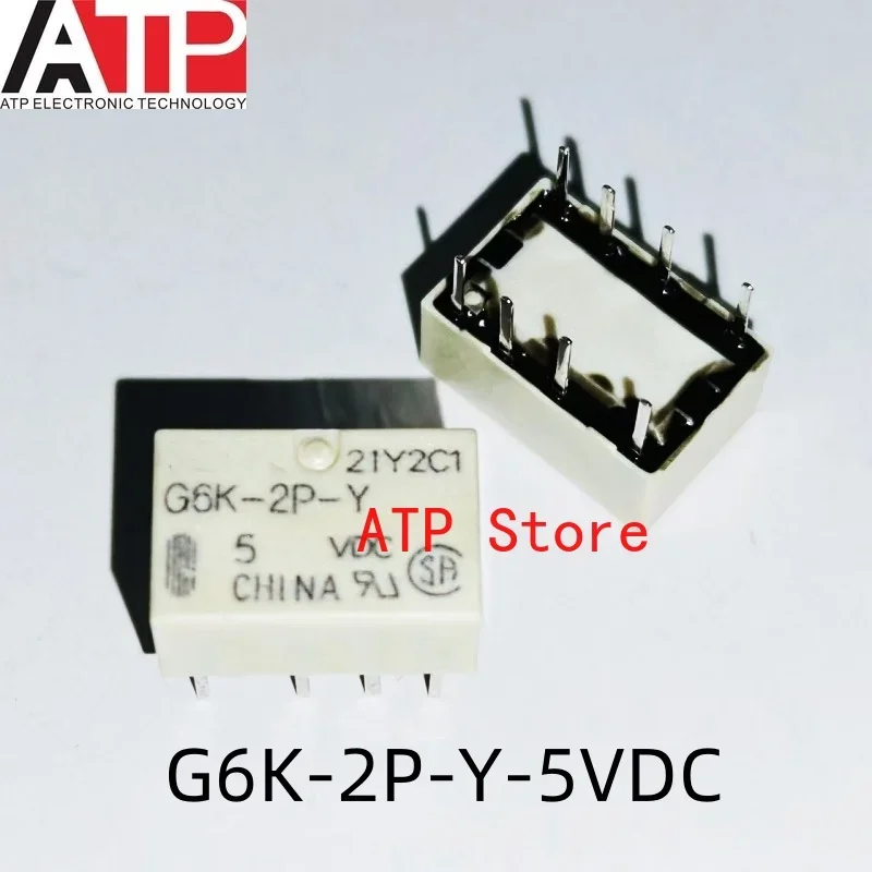 10pcs/lot G6K-2P-Y G6K-2P-Y-3VDC G6K-2P-Y-5VDC G6K-2P-Y-12VDC G6K-2P-Y-24VDC DIP Signal Telecom Relay DPDT 1A 3V 4.5V 5V 12V 24V