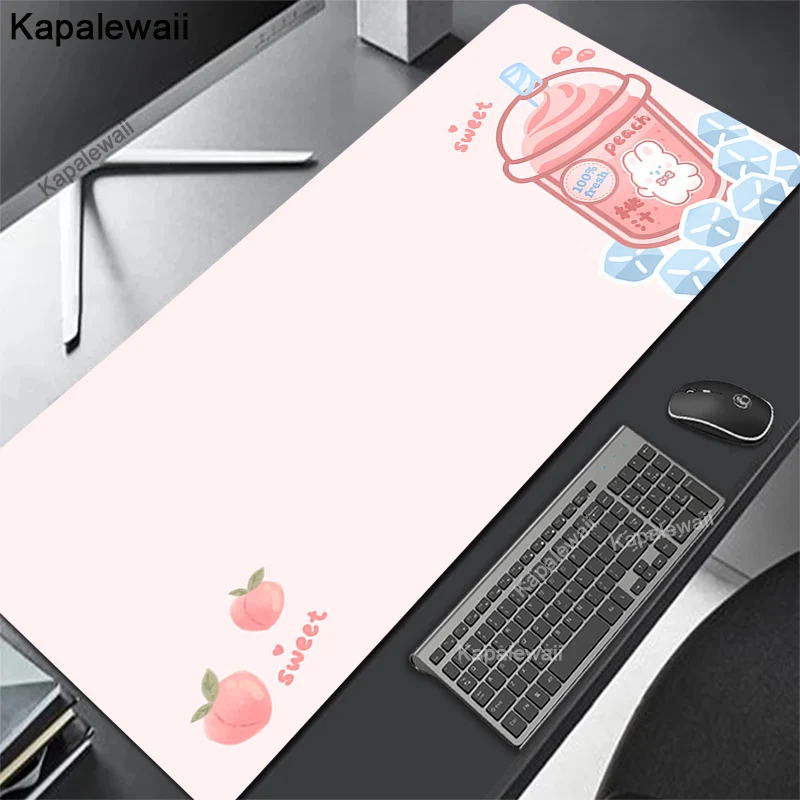 Kawaii Pearl Milk Tea Keyboard Mouse Pad Personalized Laptop Mat Xxl Mousepad Company Pc Gamer Gaming Desk Mat Gamer Keyboard