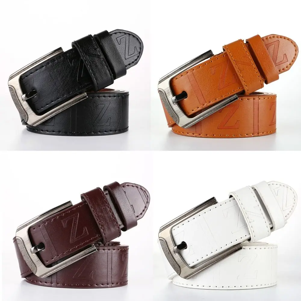 

Fashion Luxury Design Business Leather Belt Casual Trendy Waist Strap Pin Buckle Waistband