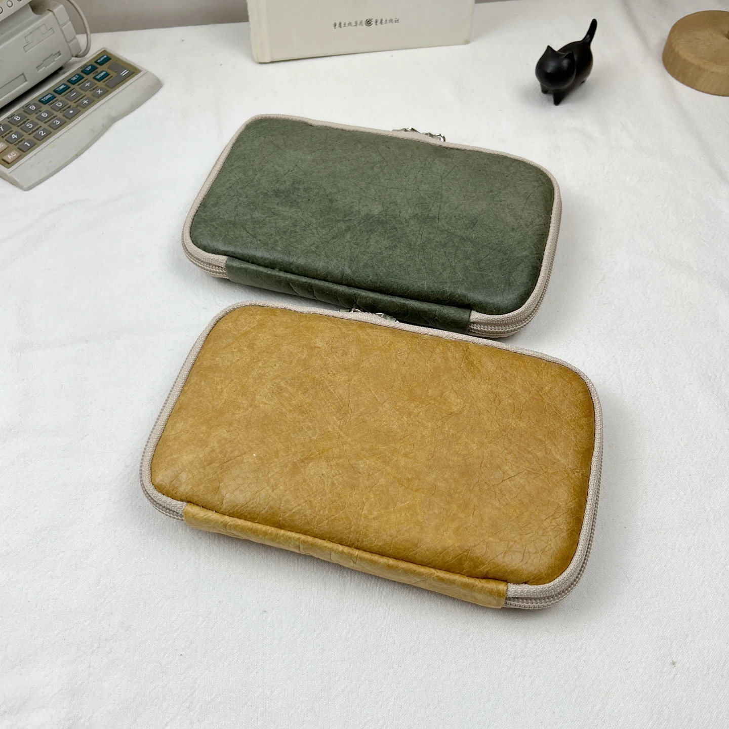 5-hole Pencil Case Fountain Pen Pouch Dupont Paper Material Stationery Storage Bag Handmade Limited-time Offer