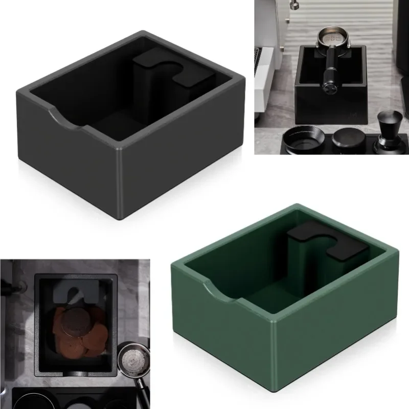 Caja de golpe de café expreso 2 en 1, recipiente profesional para posos de café con Base antideslizante, accesorios para barra de café, herramienta de cocina de fácil limpieza