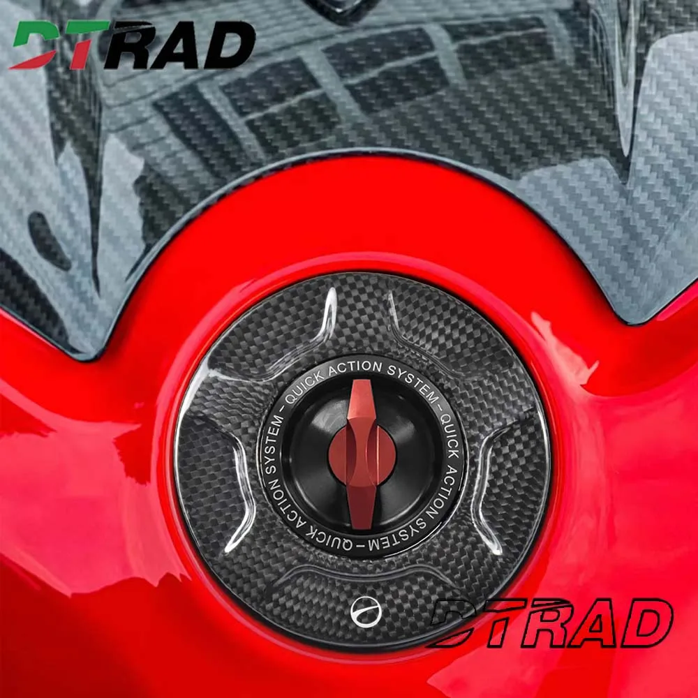 For DUCATI Panigale V4/S/R 2025 Motorcycle Carbon Fiber Quick Release Fuel Tank Cap Oil Gas Cover Airbox Gasoline Plug Custom