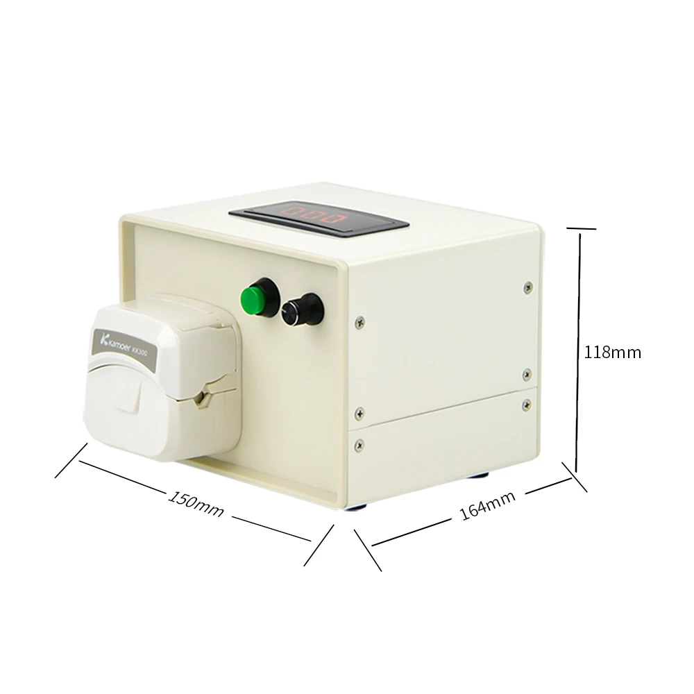 Kamoer KCP-KK300-D Peristaltic Pump 12V DC Motor 50-155ml/min Support Quick Tube Change Variable Speed lab Liquid Dosing Pump