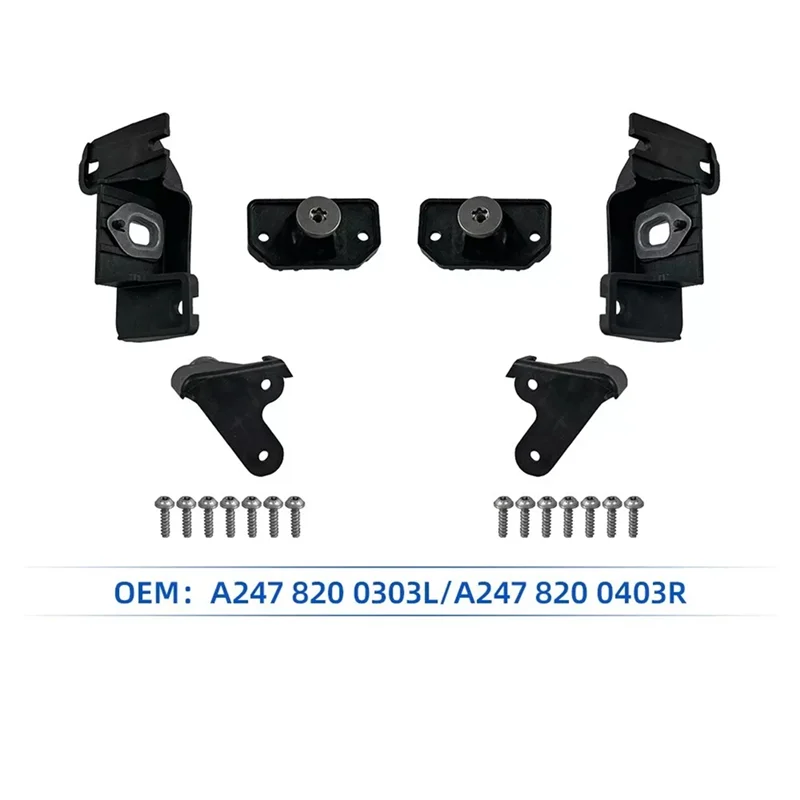 1 زوج العلوي إصلاح قوس أطقم A2478200303 A2478200403 لمرسيدس بنز GLB الفئة X247 20-2024 كشافات ثابتة مخلب #5