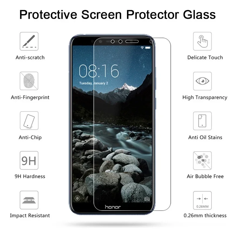 Protective Glass on Honor 7A 7C Pro Tempered Glass for Honor 7A DUA L22 5.45\