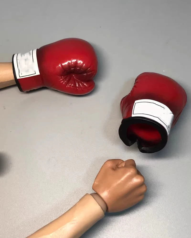 YYDS 1/6 Male Soldier Accessories Professional Red Boxing Gloves Model Fit 12'' Action Figure Body In Stock Collection