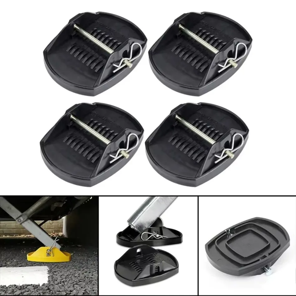 4 Pieces  Pads Wheel Foot Leg Support Adapter Fit for Trailers