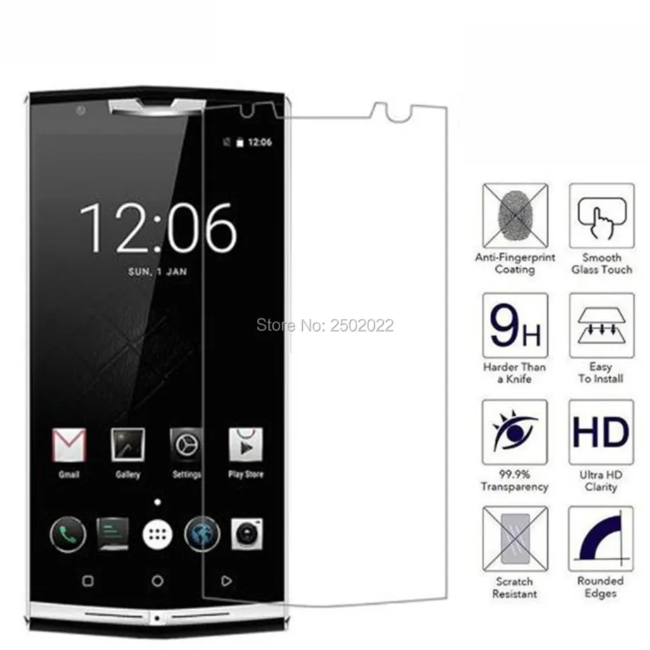 for oukitel k10000 pro tempered glass 9h explosion-proof k10000 pro protective film screen protector for oukitel k 10000 pro