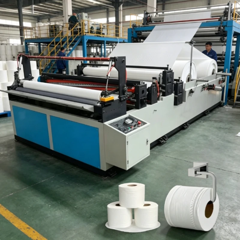 Tissue Retail Production Toilet Paper Machine With Make Diversified Tissue Products For Retail Market Sales