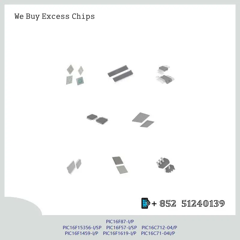Integrated circuit chip PIC16F87-I/P PIC16F15356-I/SP PIC16F57-I/SP PIC16C712-04/P Microcontroller PIC16F1459-I/P PIC16F1619-I/P
