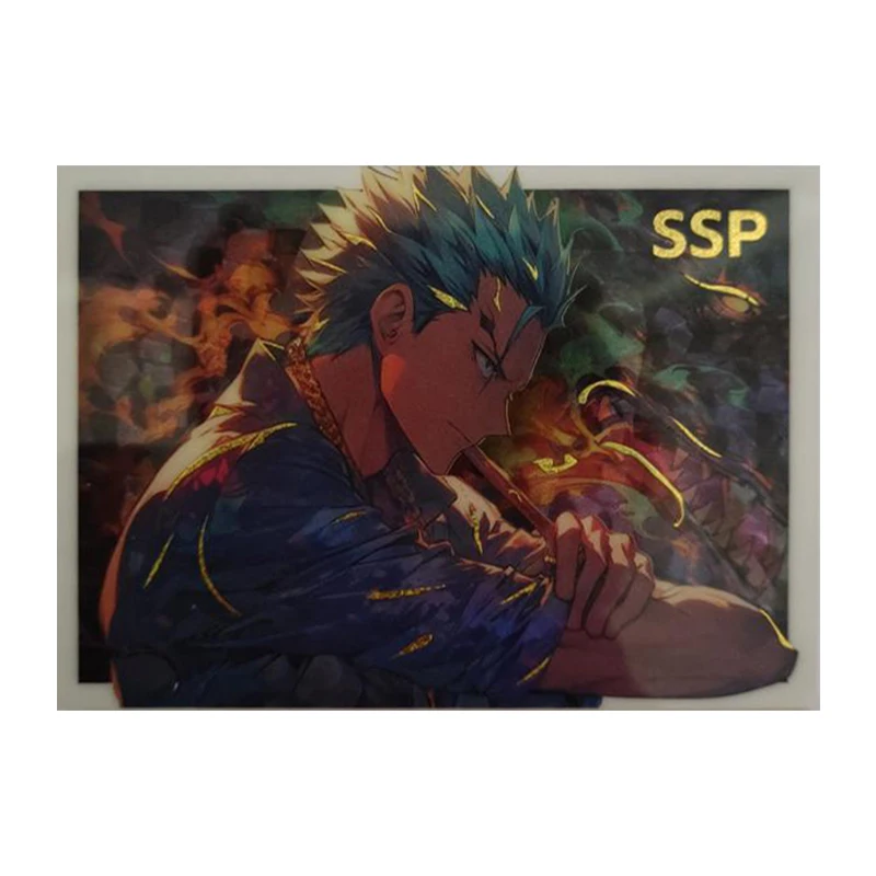 Anime ONE PIECE Rare SSP Reflections Flash Cards Sanji Zoro Ace Law Toys for boys Collectible Cards Christmas Birthday Gifts