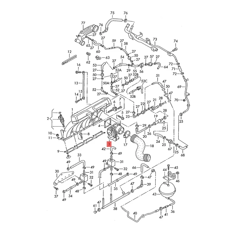 

06B133062M Car Throttle Body For VW Passat A4 Quattro Skoda Superb Seat Exeo 1999-2010