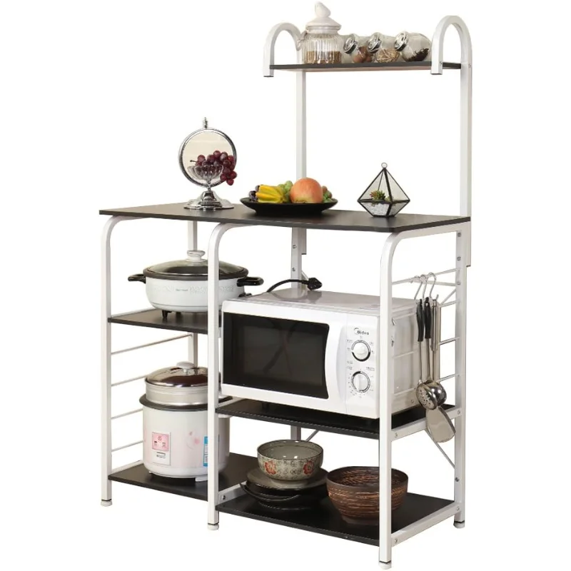 Kitchen Baker's Rack 3-Tier+4-Tier Microwave Stand Storage Rack,Kitchen Utility Storage Shelf Organizer