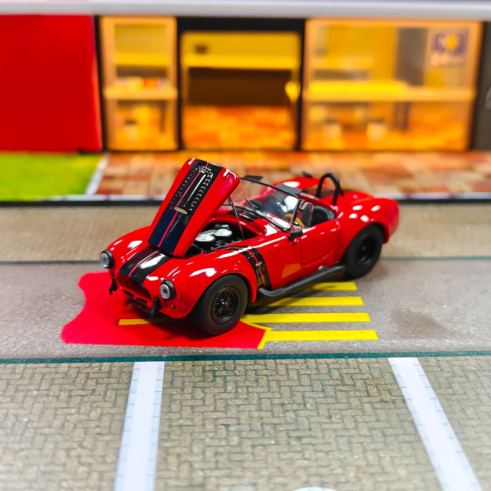 

1/64 Fine Works SHELBY COBRA 427S/C Hone Model 64x Open Top red Diecast