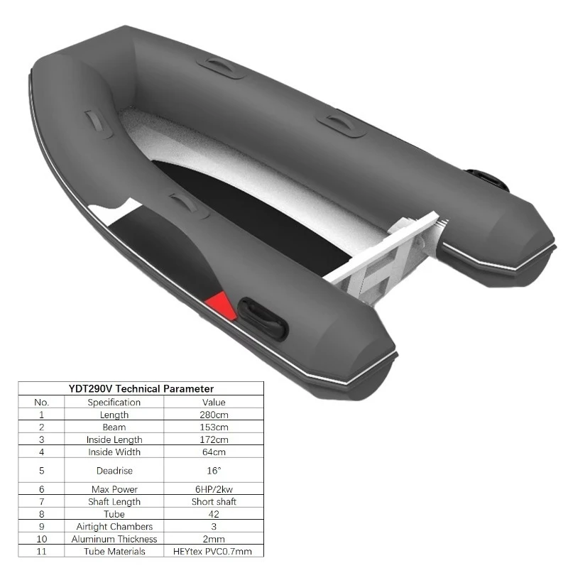 Small Luxury Yacht Efficient Lightweight Versatile 2.8m Electric Motor Inflatable Kayak  SPIRIT 1.0 Inflatable Boat