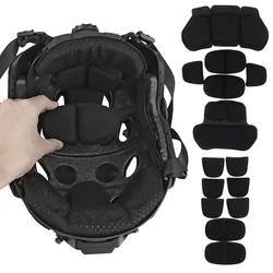 Helmet Inner Padding Kit Tactical Helmet Soft Breathable Protective Pad Memory Foam Pads M-LOCK Fast High Cut Helmet Accessories