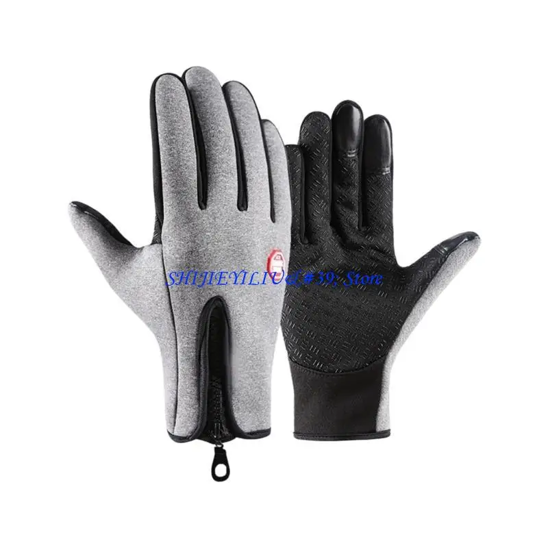 

E21F Touchable Screen Winter Gloves for Men Women Waterproof Design Outdoor Comfort