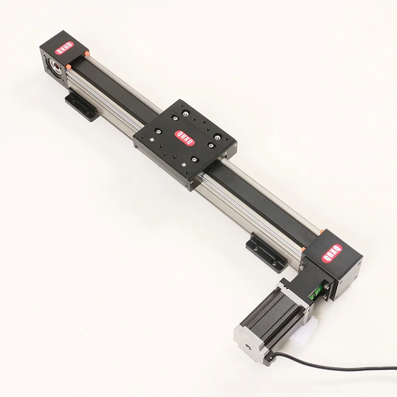 Motorized Linear Stage Linear Rail Module 50mm--1500mm Include Stepper Motor Load 30kg Belt Driven Speed 500mm/s Free Shipping