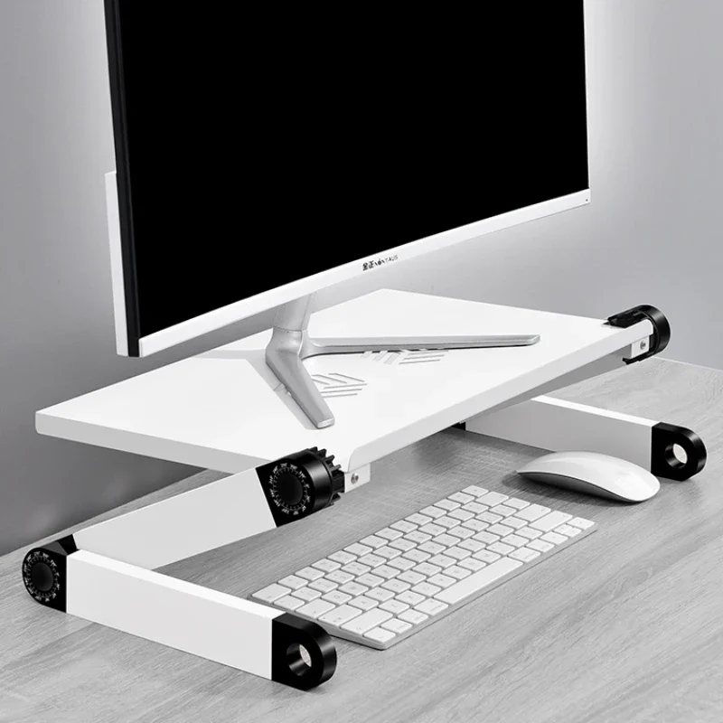 Lifting Computer Booster Adjustable Desk Monitor Shelf Desktop Monitor Support Base Bracket Office Workstation Notebook