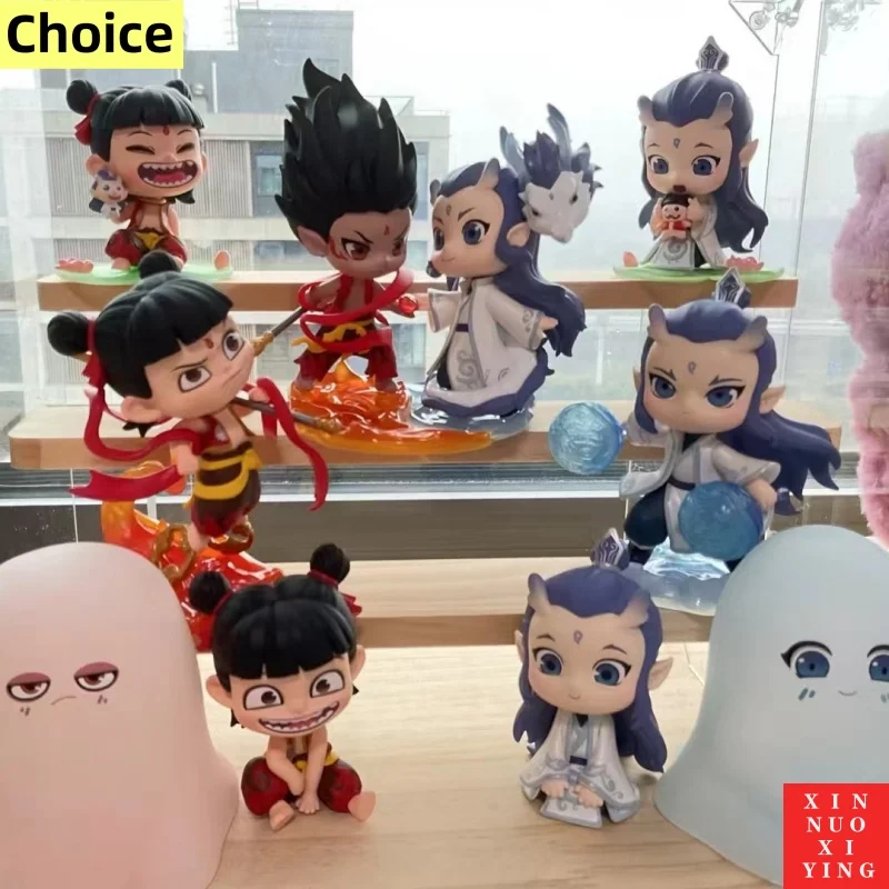 

New Genuine Movie Ne Zha 2 Blind Box Ornament Nezha Ao Bing Figures Doll Toys Surprise Box Lady Toys For Children Friends,gifts