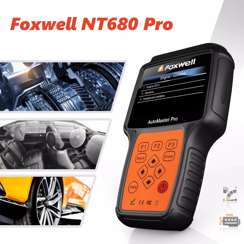 

Best Foxwell NT680 Pro All Systems Diagnostic Scanner with Oil Light/Service Reset+EPB Functions Updated of Foxwell NT650 Elite