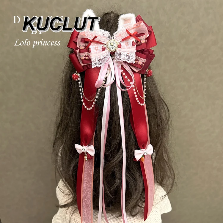 

Bow Hair Accessory for Women Handmade Lolita Style Hairpin Fashion Sweet Hairclip 2025 New Cute Girl New Headwear Femme
