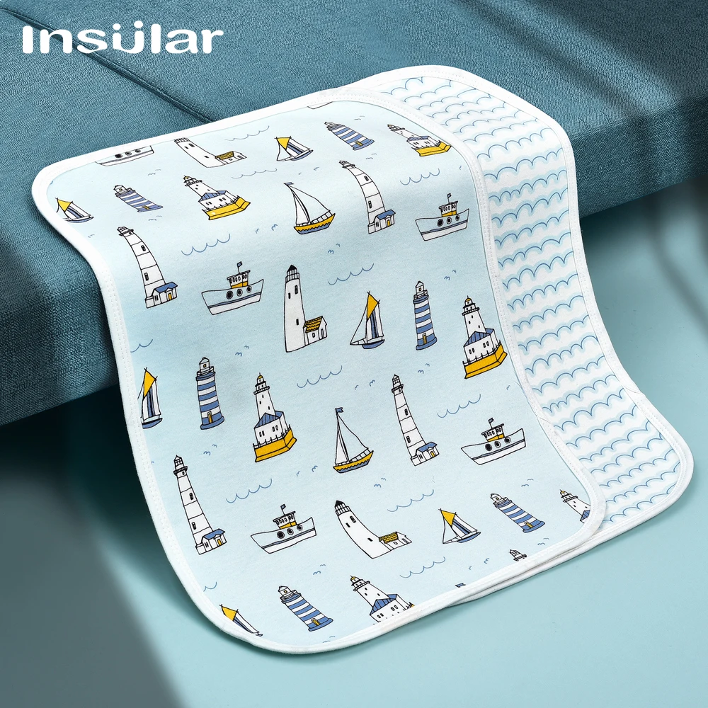 Insular Reusable Baby Changing Mats Cover Baby Diaper Mattress Diaper for Newborn Cotten Waterproof Changing Pats Flool Play Mat