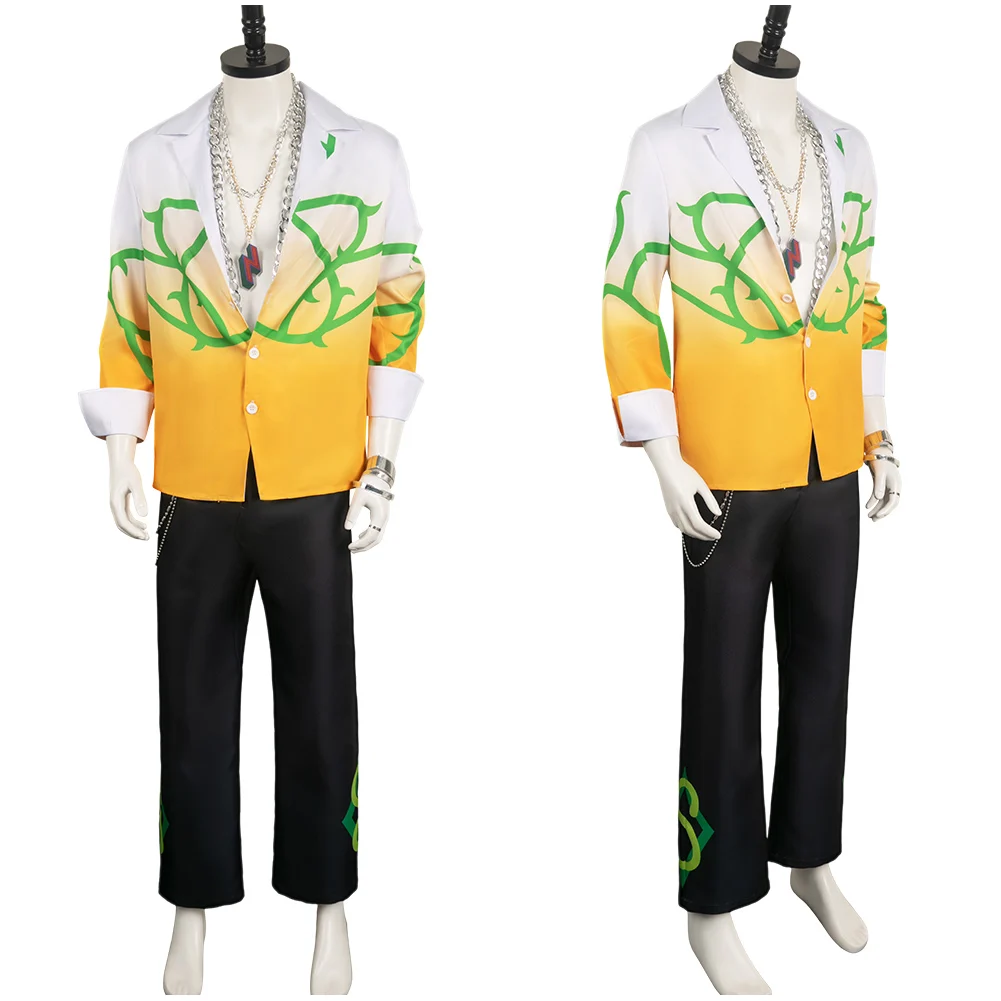 Anime Bucchigiri Cosplay Marito Costume camicia pantaloni catena ragazzi uomini adulti Halloween carnevale partito travestimento tuta da gioco