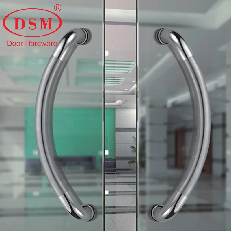 

Glass Entrance Door Handle 304 Stainless Steel Pull Handles Suitable For Wooden,Metal Frame Doors PA-160-32*432mm