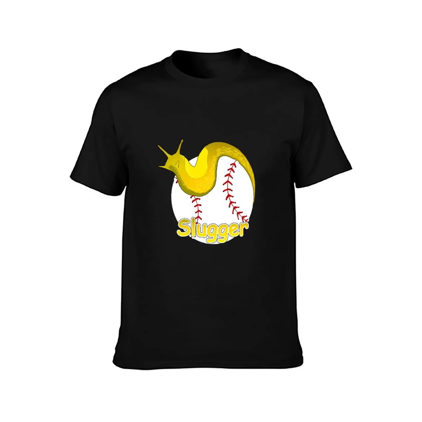 Slugger Banana Slug on Baseball T-Shirt new edition vintage men t shirts high quality