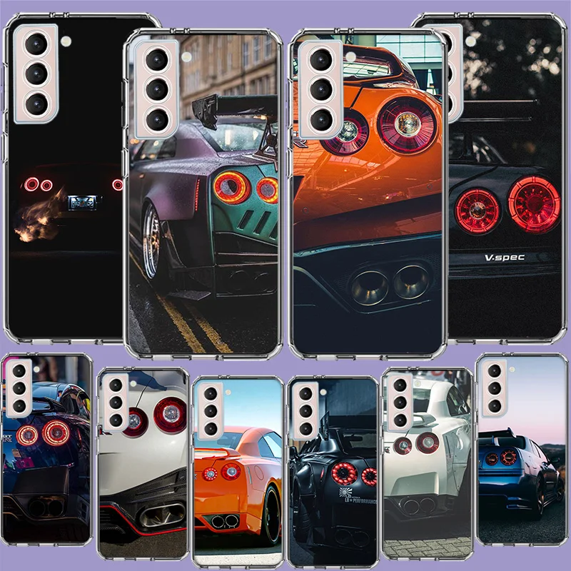 GTR Sports Car Logo red Tail Light Phone Case For Galaxy A14 A24 A34 A54 Samsung A02S A12 A22 A32 A42 A52 A72 A13 A33 A53 5G A03