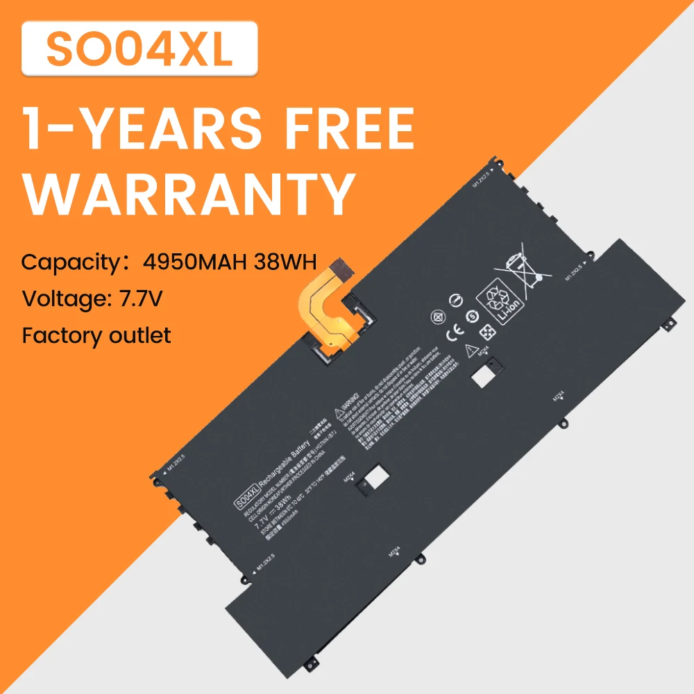 

SO04XL Laptop Battery For HP Spectre 13 13-V016TU 13-V015TU 13-V014TU 13-V000 Series 844199-855 843534-1C1 HSTNN-IB7J