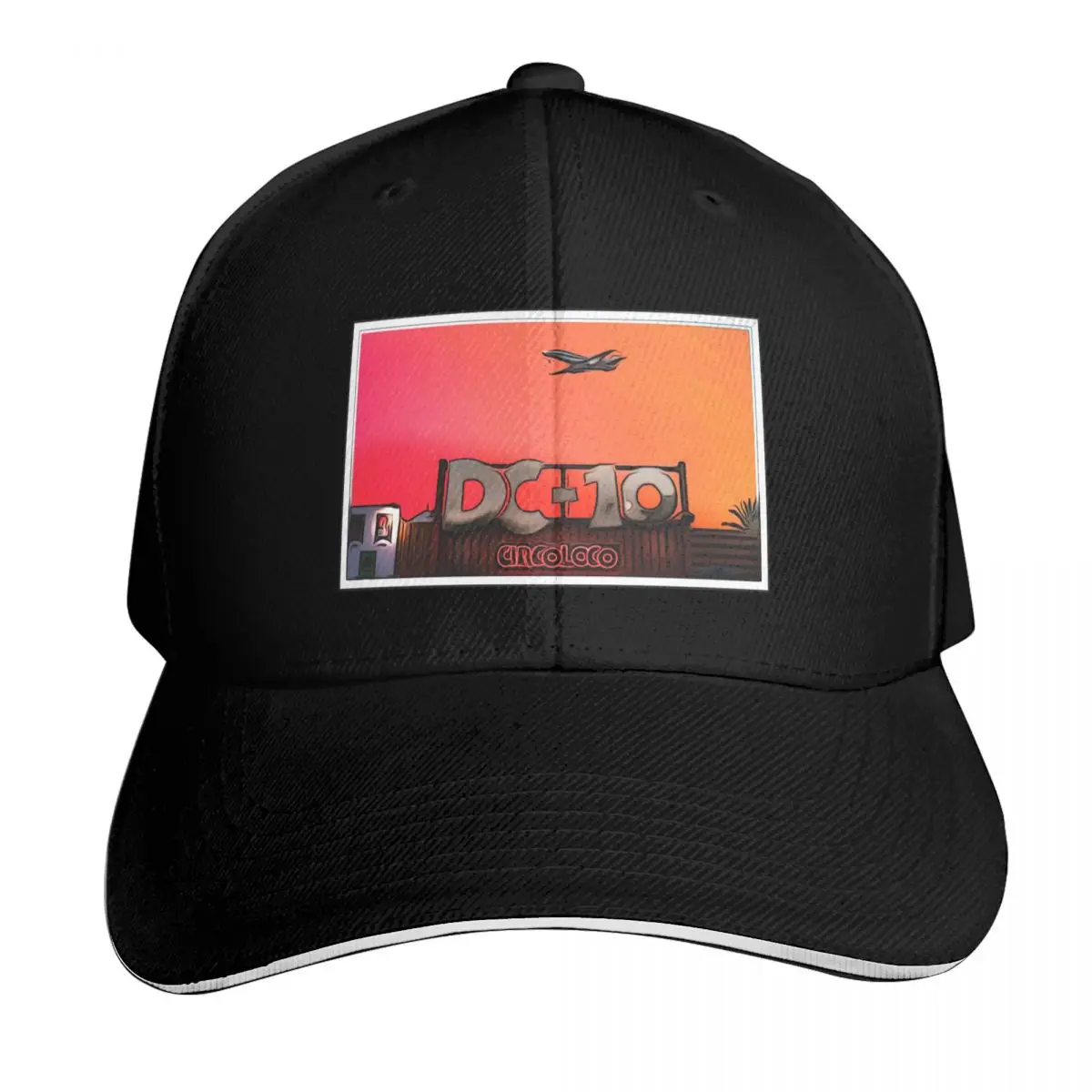 DC-10 IBIZA PLANE SUNSET POSTER - 2022 EIVISSA Baseball Cap Contrast Two Tone Brim Snapback Flat Bill Strapback Dad Hat