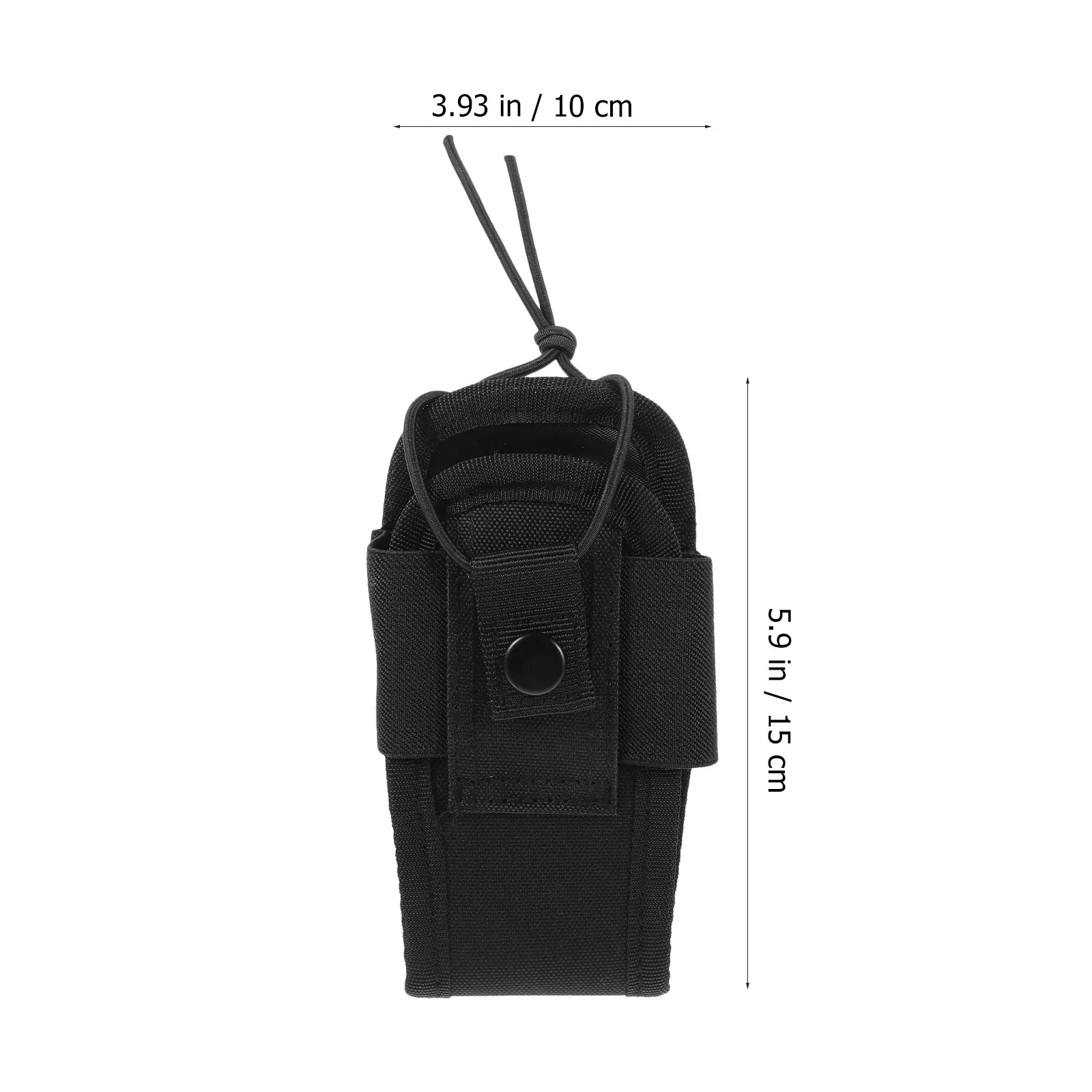 Radio Pouch For Outdoor Intercom Heavy Duty Nylon Waist Bag Open Top Design Portable Holder Camping Hiking Duty Belt Use