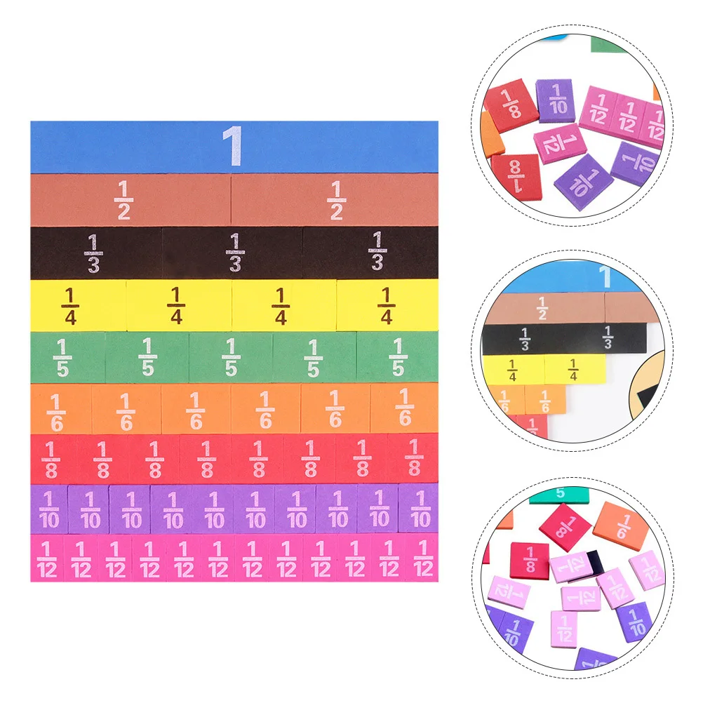 1Set pädagogische Bruchkreise, bunt, sicher, manipulativ, frühes Lernen, pädagogisch