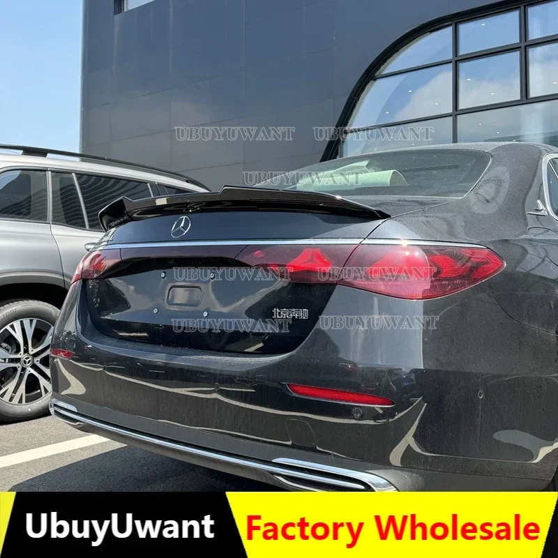 For Benz W214 2023 2024+ New E-Class E200 E300 E63 W214 PSM STYLE  ABS Rear Lip Spoiler Trunk Boot Wing 1Pcs Car Styling
