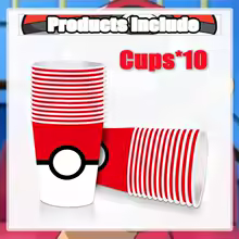 Pikachu And|pikachu Pokemon Party Supplies - Tablecloth, Cups, Plates, Decorations