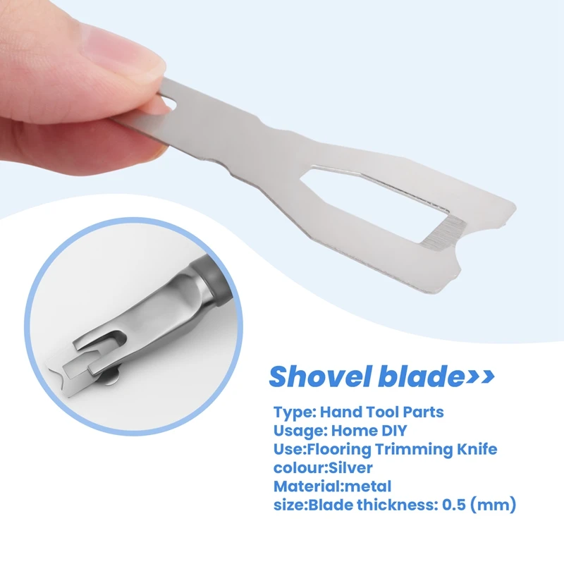 20Pcs Blades For Vinyl Flooring Trimming Skiving Knife Shovel Blade