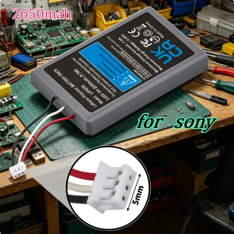 2650mah 3.65v Suitable for Sony PS5 Game Controller Battery Game Captain Endurance Injection Molded Rechargeable Battery