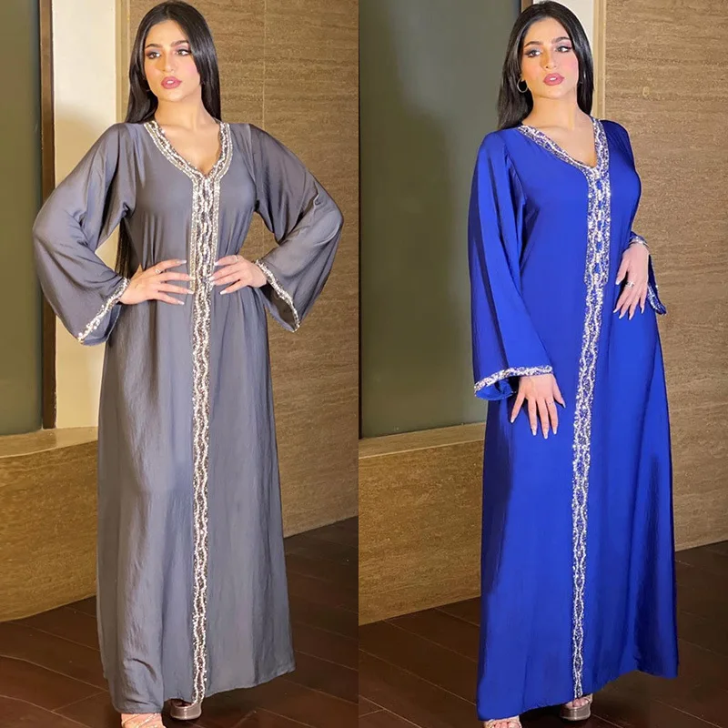 Abaya Arab Moroccan Caftan 2023 Dress For Muslim Women Arap Kadın Elbisesi Turkish Clothing Muslim Summer Woman Dress