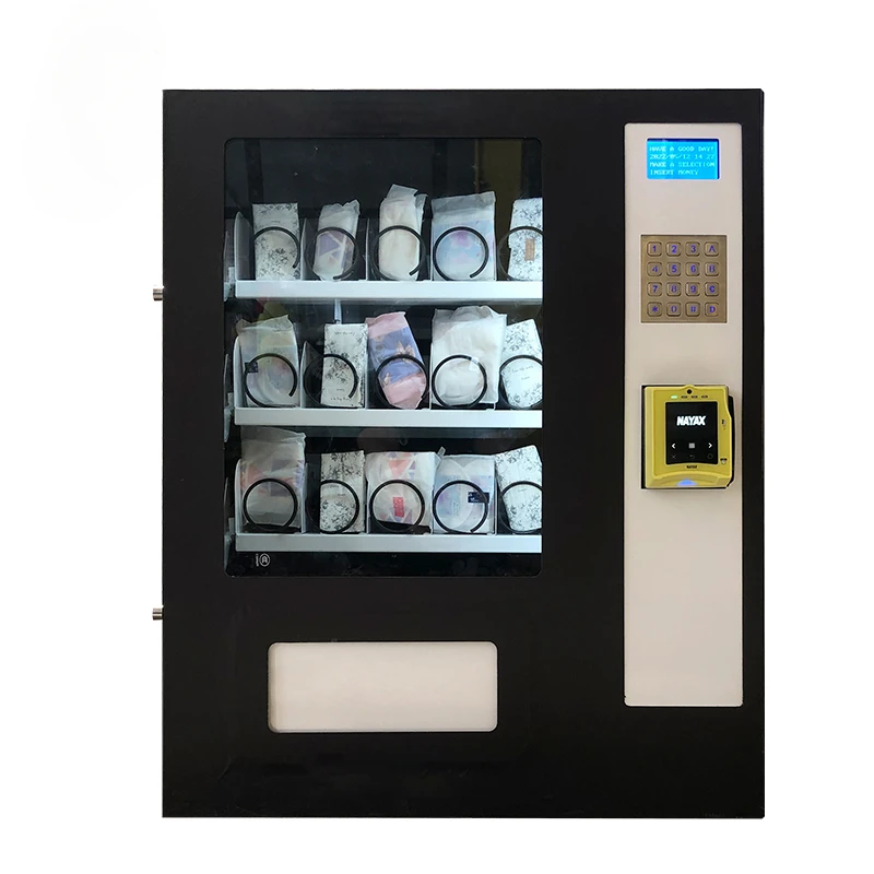 TM031-15 Black Vending Machine Desktop Cash Coin Automatic For Drink Instant Combo Snacks Bevera Tissue Cans Tampon Customizable