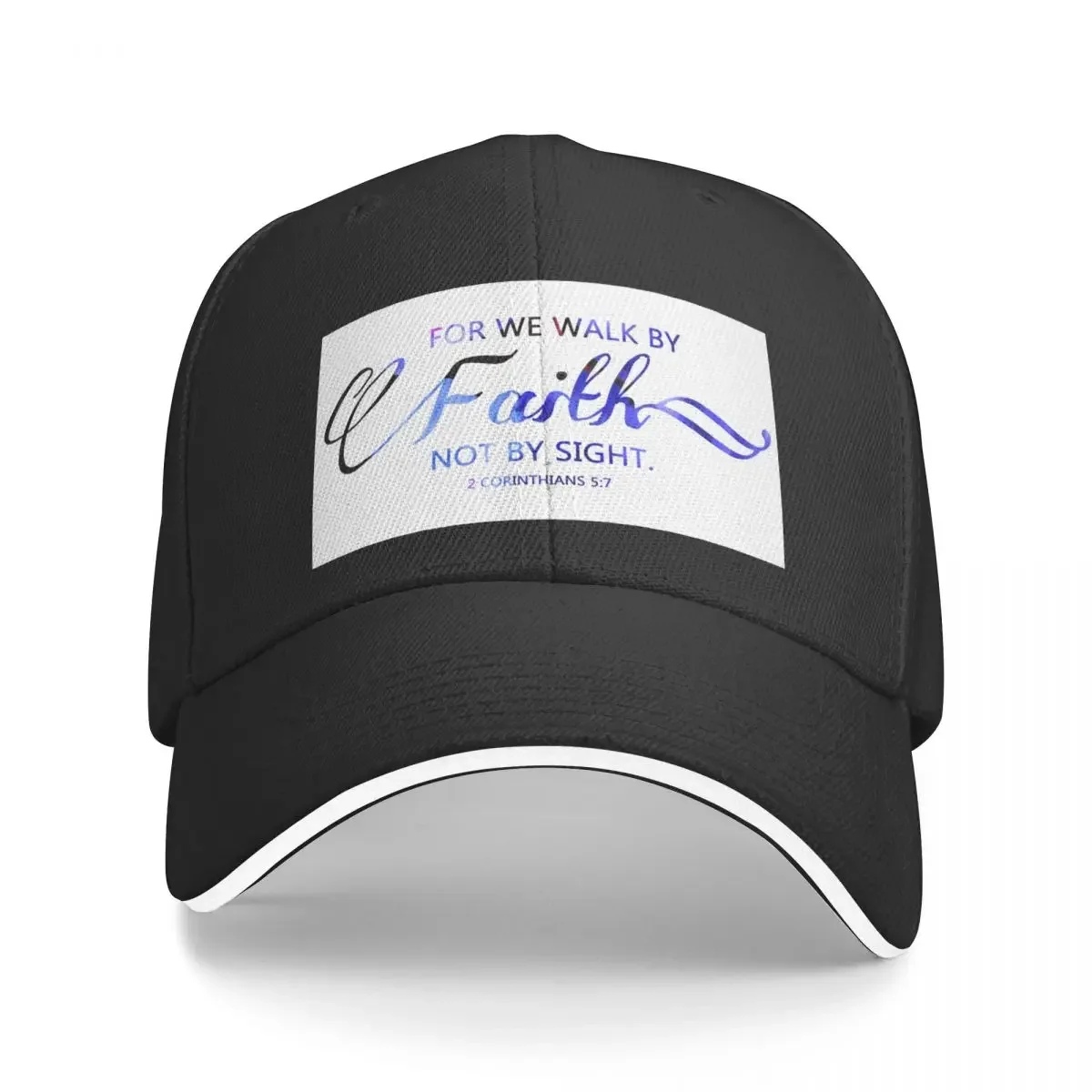 

WALK BY FAITH -BLUE Baseball Cap Fashion Beach Hood Boy Women's