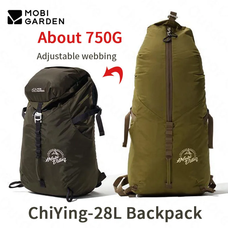 

MOBI GARDEN ChiYing 28L Outdoor Mountaineering Backpack 750g Ultralight Waterproof Sports Bag Breathable Travel Hiking Knapsack