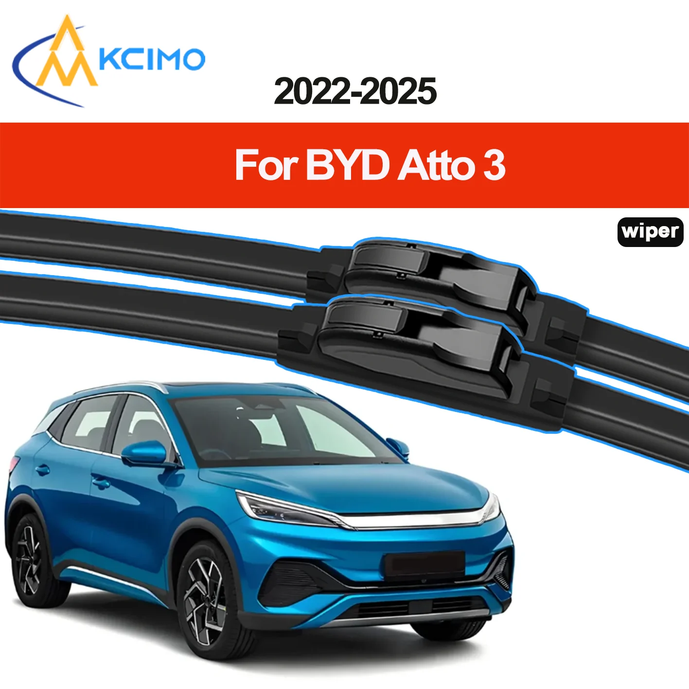 

2PCS New Front Windshield Wiper Blade for BYD Atto 3 2022-2025 Front Windshield Auto Wipers Blade Accessories 2025 2024 2023