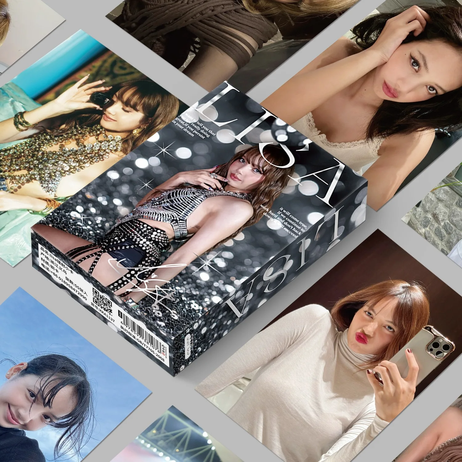 2026 Hot Latest model 2026 55Pcs  Lomo Cards Lisa HD Photocards Kpop Idol Photo Cards Fans Collection Gift Postcard