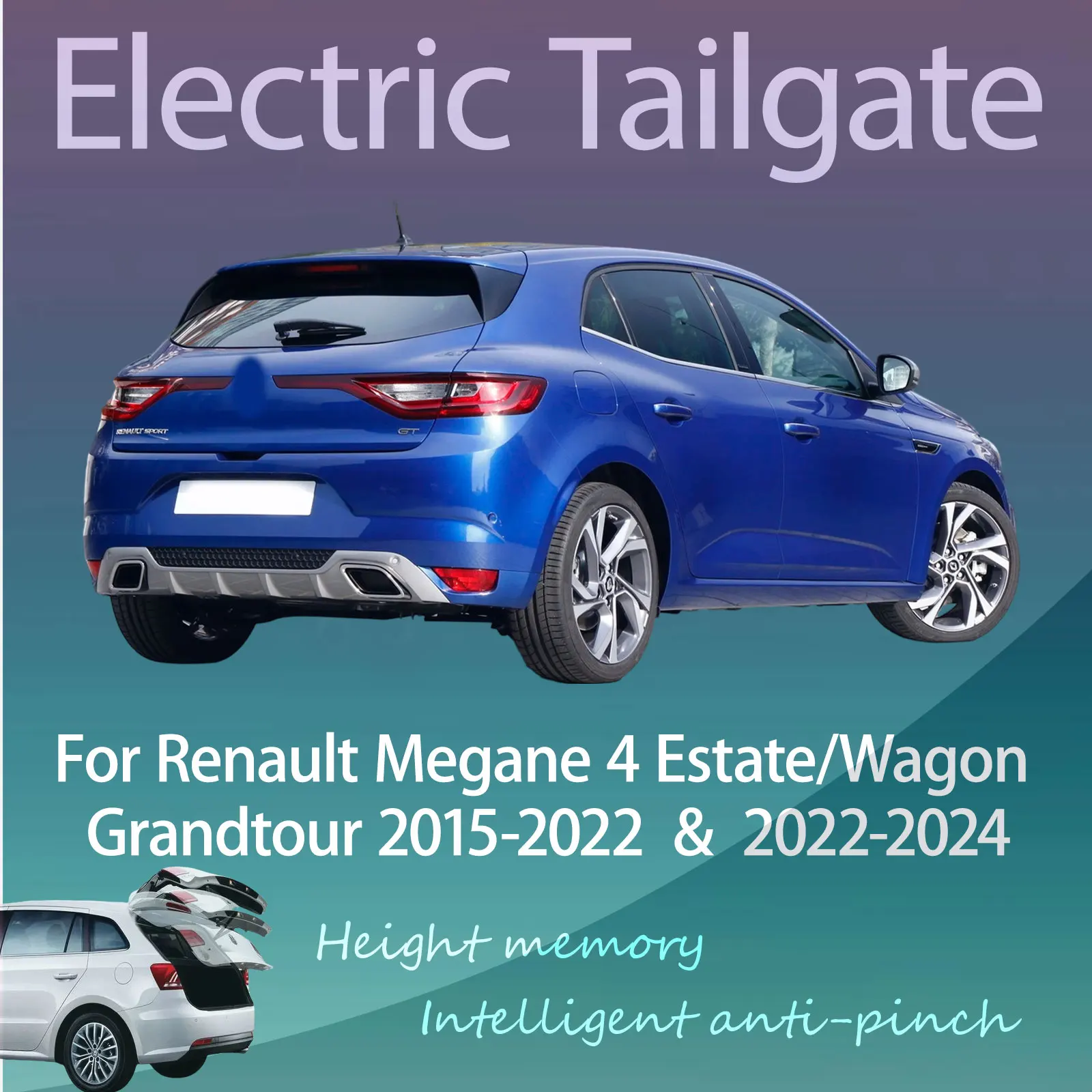 For Renault Megane 4 Estate/Wagon Grandtour 2015-2024 Electric Modified Tailgate Intelligent Height Automatic Lifting