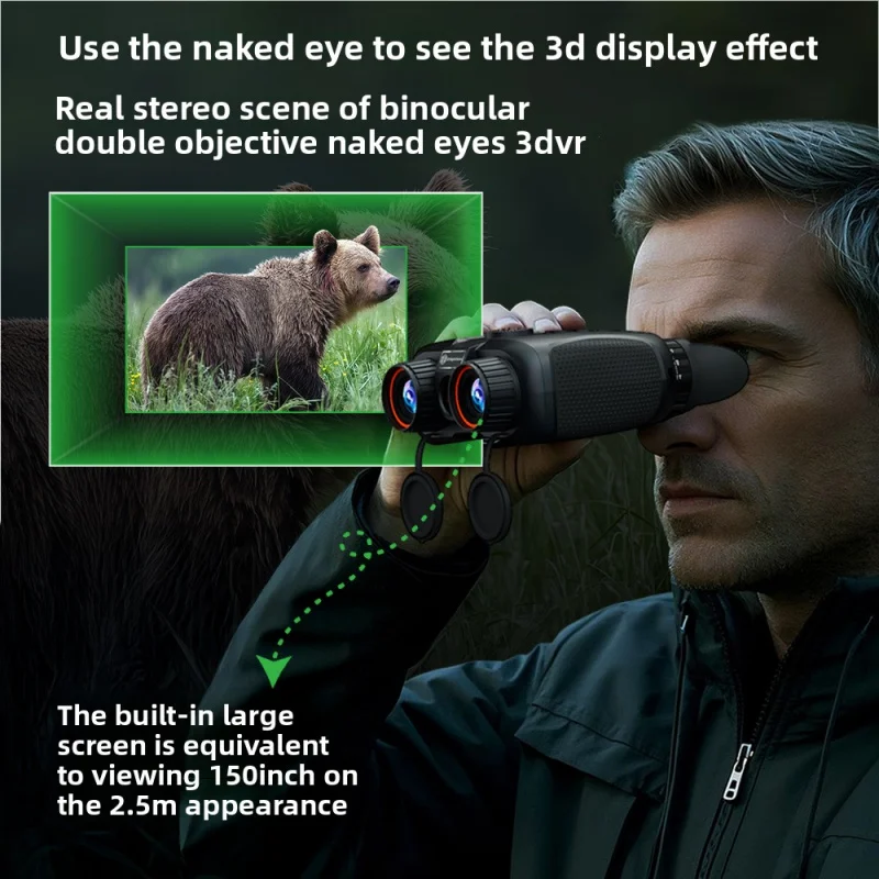 

New2025Naked EyeVR 3DNight vision instrument4KBinoculars HD Digital Infrared HD Binoculars Outdoor Telescope